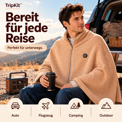 Beheizbare Reisedecke